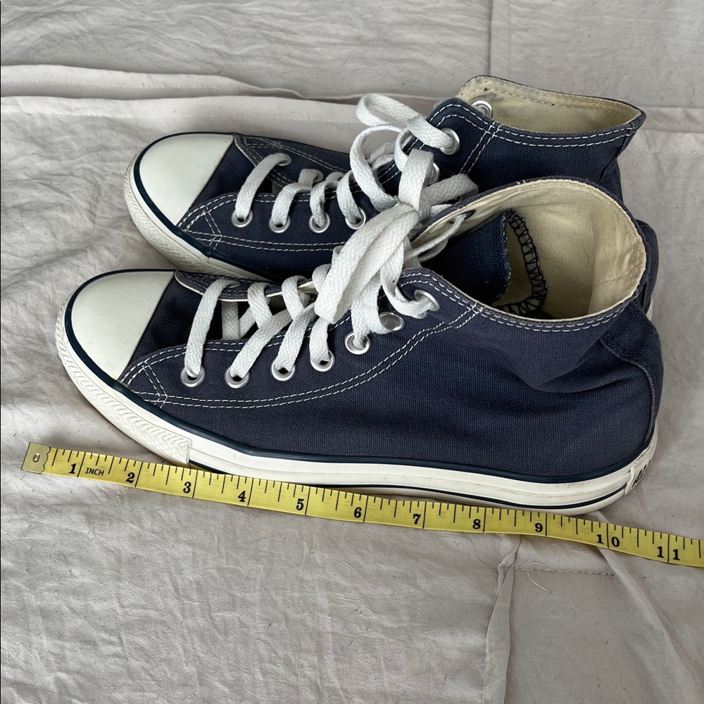 Converse Men's Navy High-Top Sneakers GUC 7/9 - Picture 8 of 8